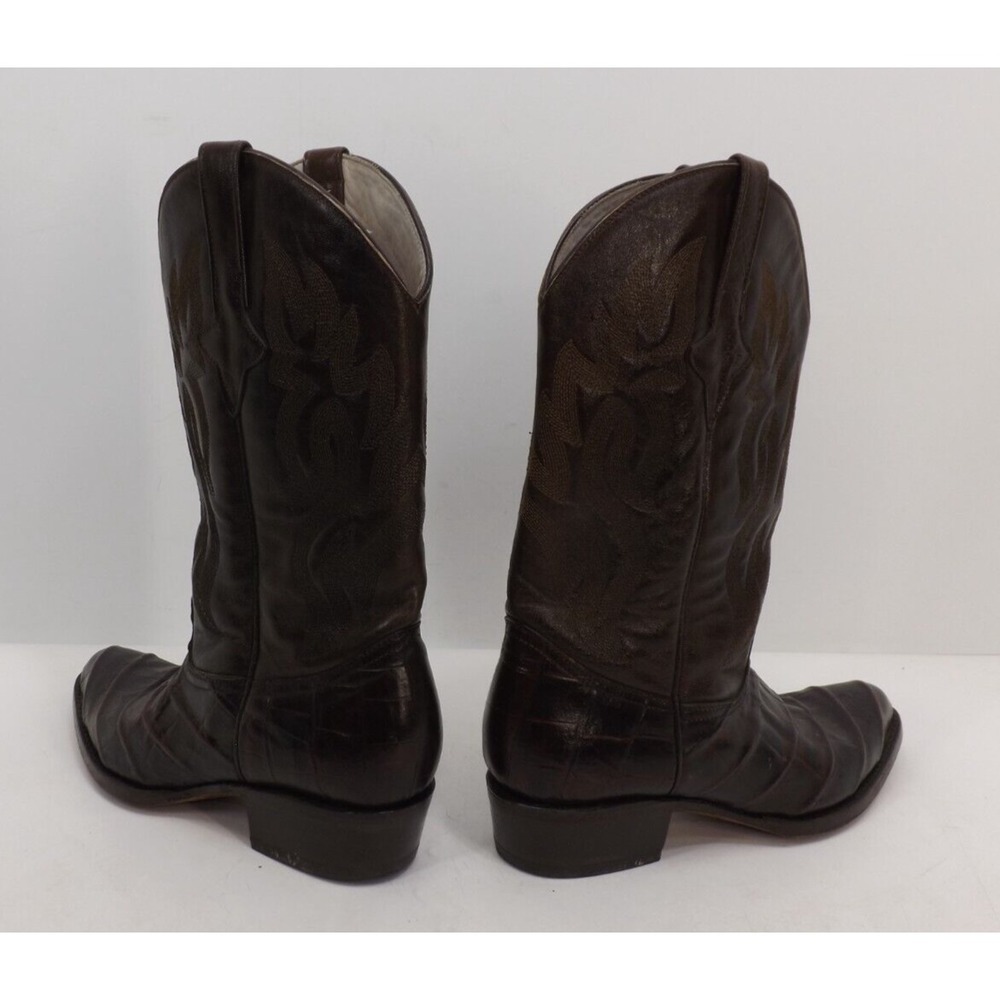 El Buitre Alligator Collection Cowboy Boots Western Vaquero Men's Size 9 USA - Picture 6 of 11